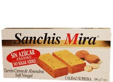 Turron de Jijona   NO SUGAR ADDED by Sanchis Mira. 7 oz. Imported from Spain